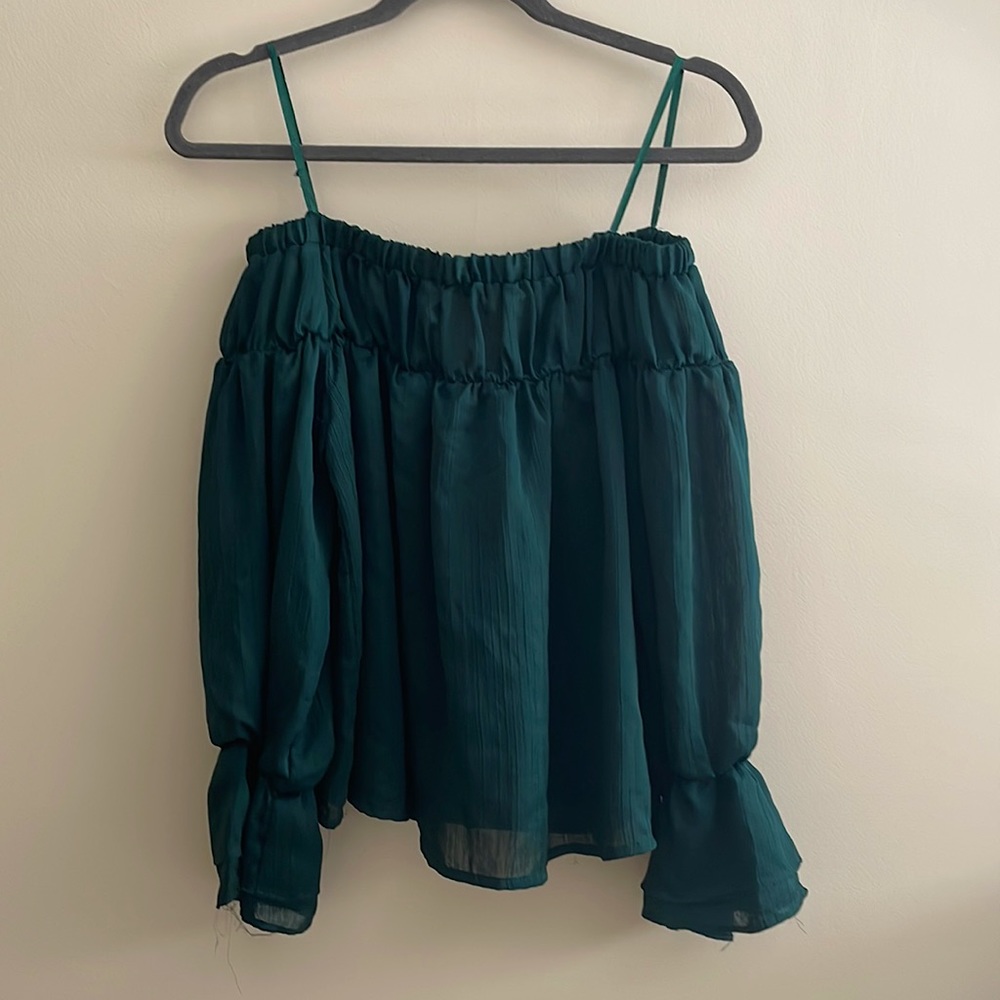 Sheer Green J.O.A. Top